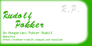 rudolf pokker business card